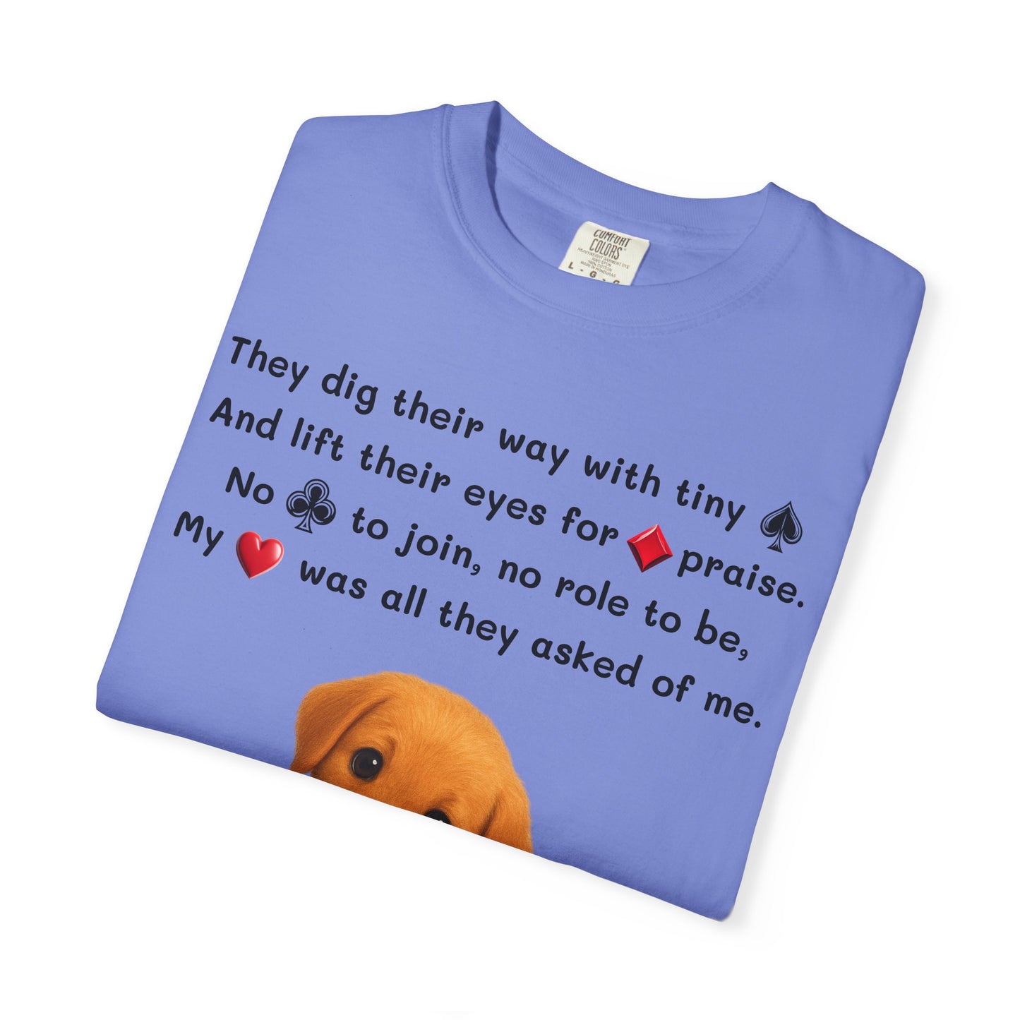 Playing Card T-shirt (Puppy Poem)