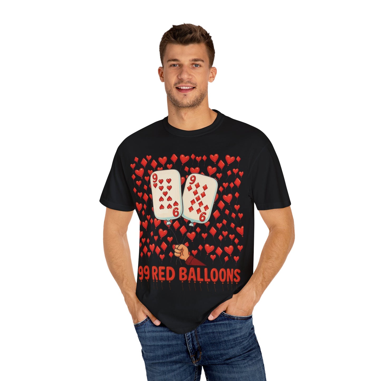 Poker T-Shirt (99 Red Balloons)