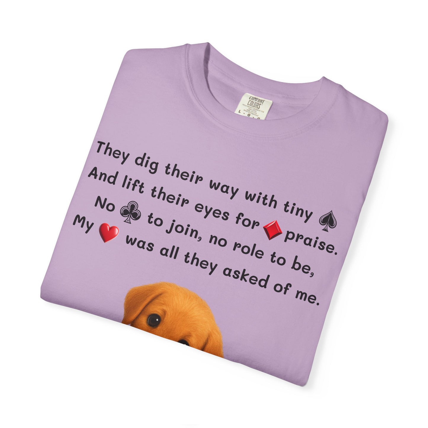 Playing Card T-shirt (Puppy Poem)