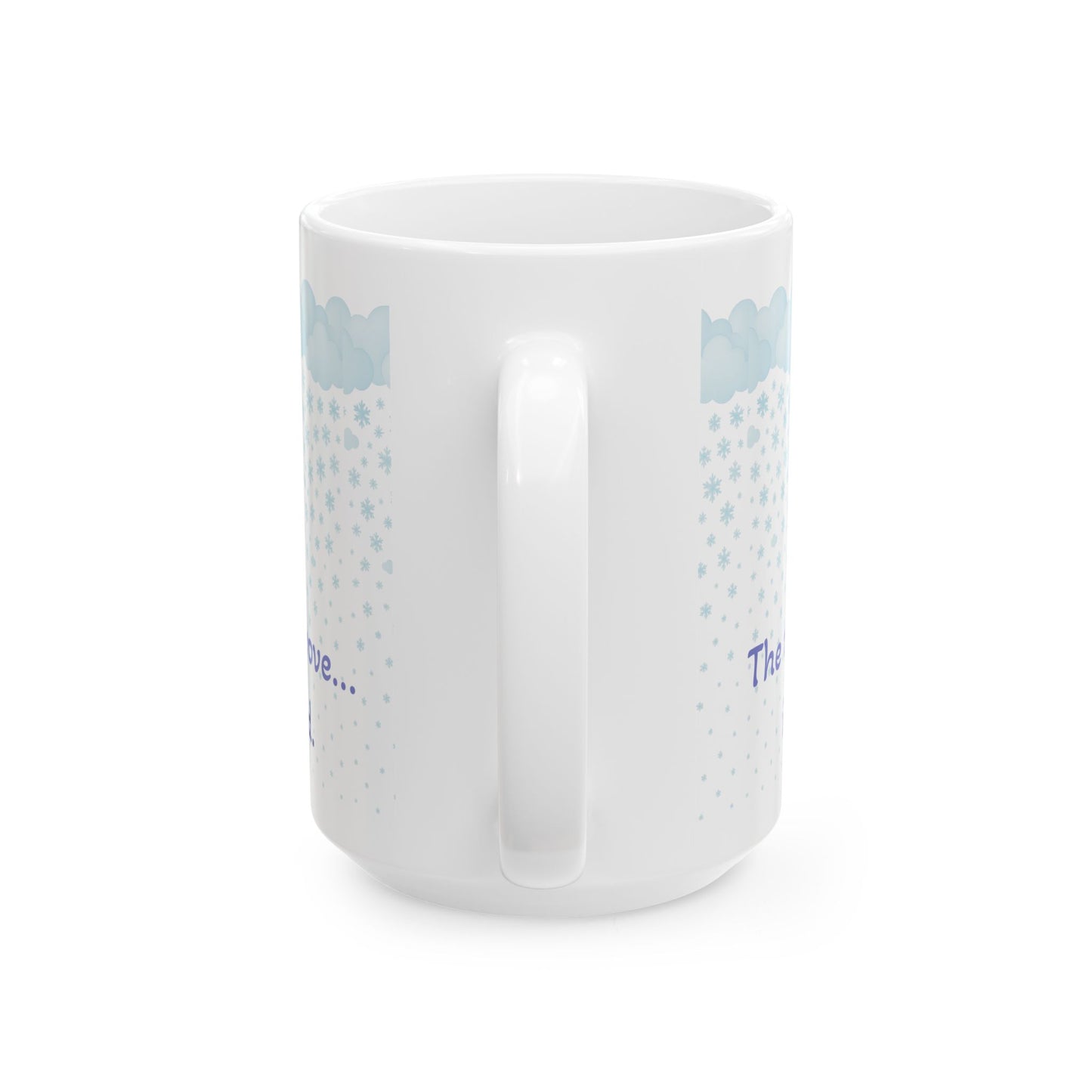 Poetic Snowfall Ceramic Mug, (11oz, 15oz)