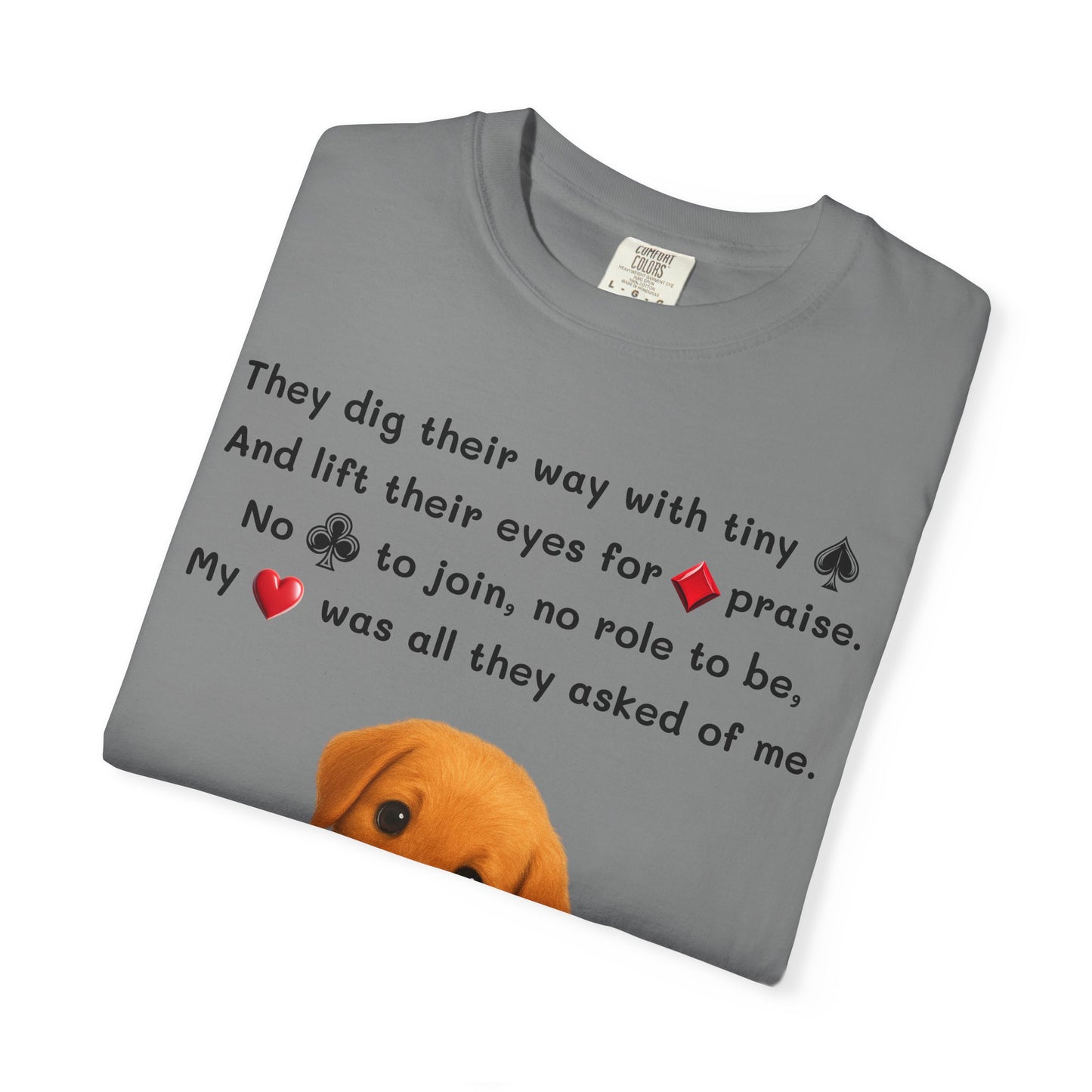 Playing Card T-shirt (Puppy Poem)