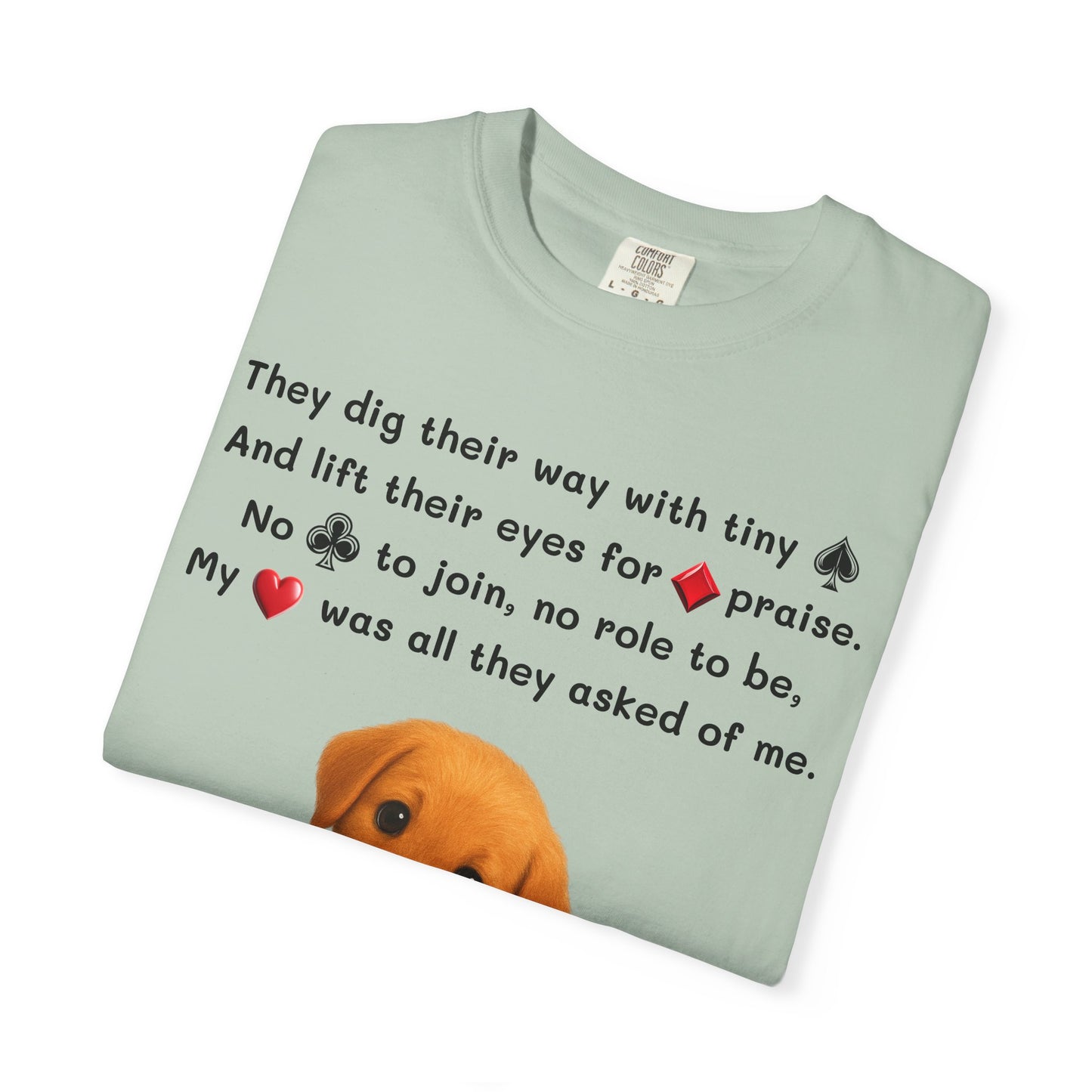 Playing Card T-shirt (Puppy Poem)