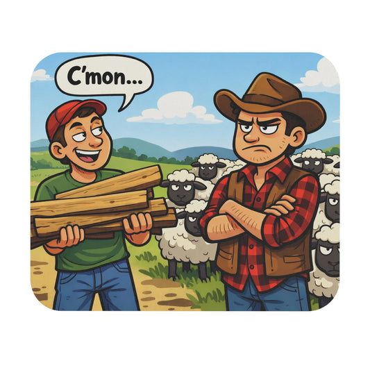 Mousepad (Wood 4 Sheep)
