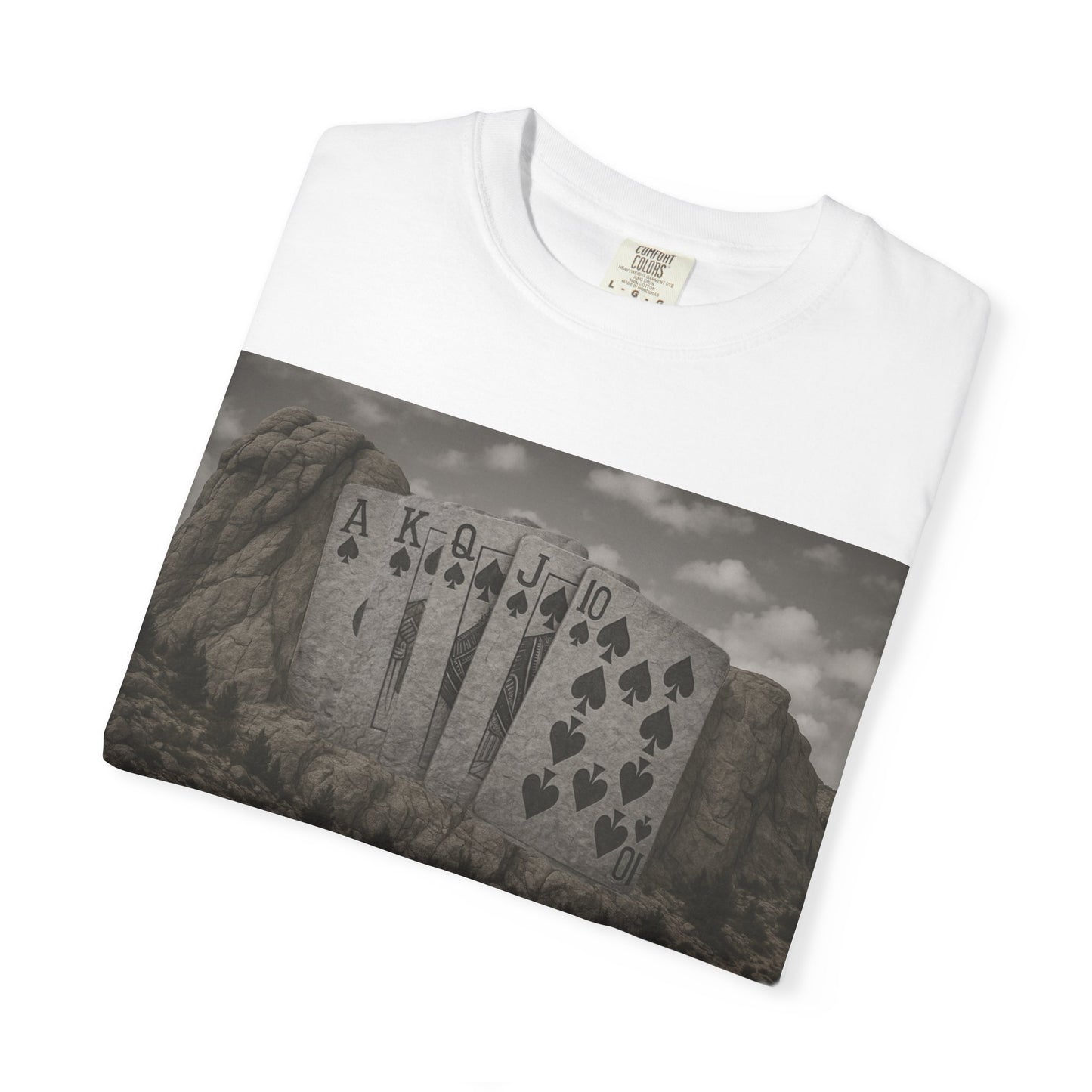 Playing Card T-Shirt (Mount Flushmore)