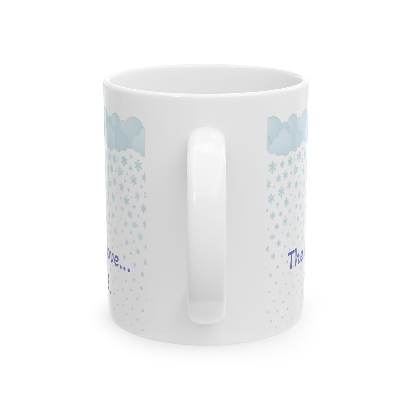 Poetic Snowfall Ceramic Mug, (11oz, 15oz)